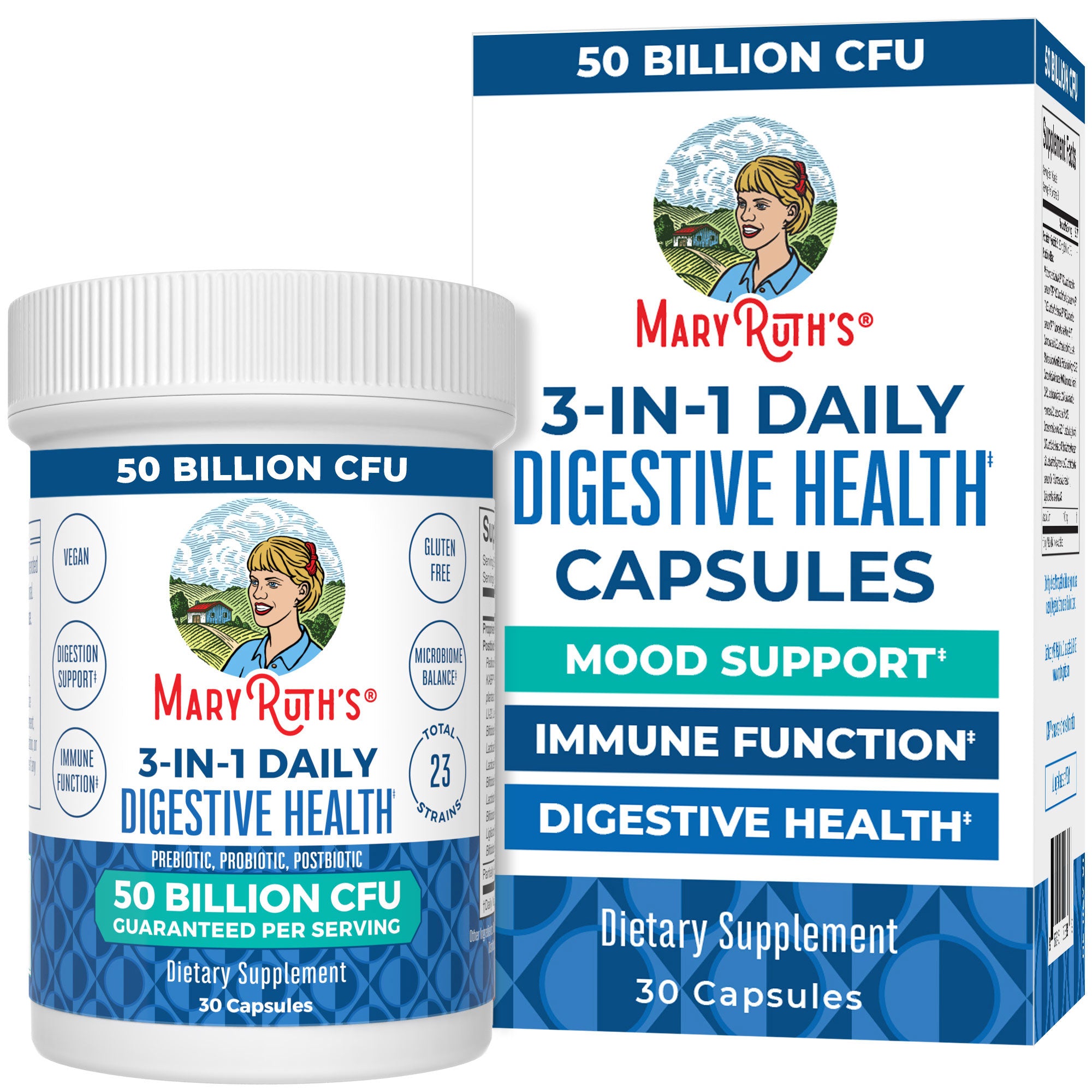 3-in-1 Daily Digestive Health Capsules