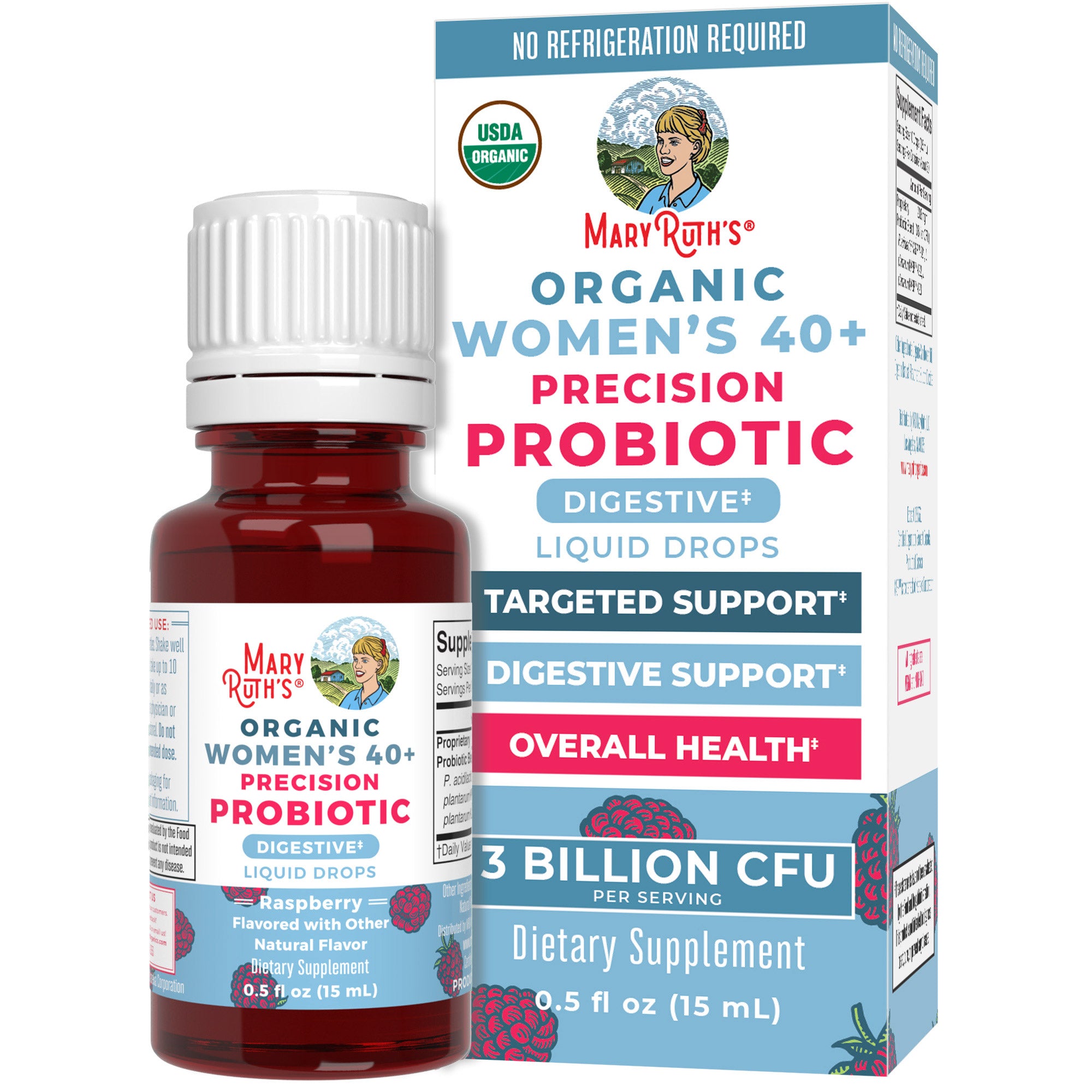 Organic Women's 40+ Precision Probiotic Digestive Liquid Drops