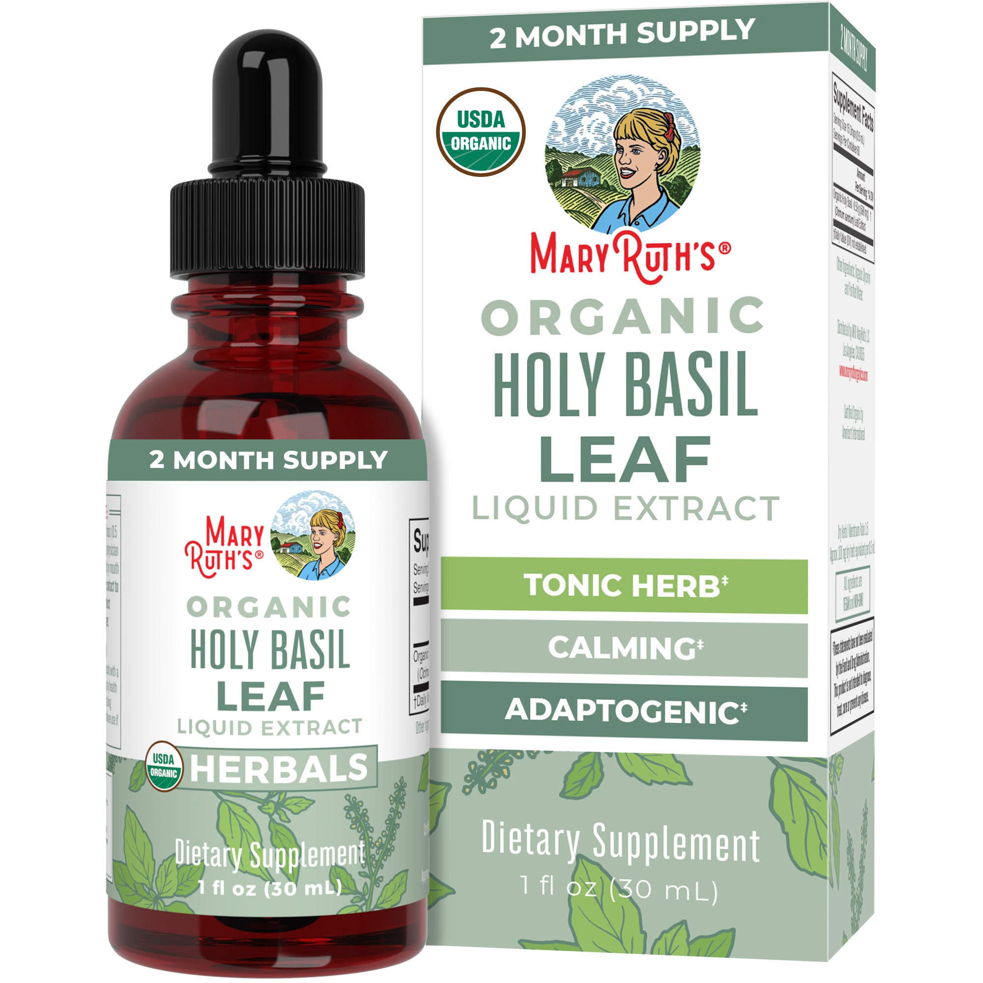 Organic Holy Basil Leaf Liquid Drops