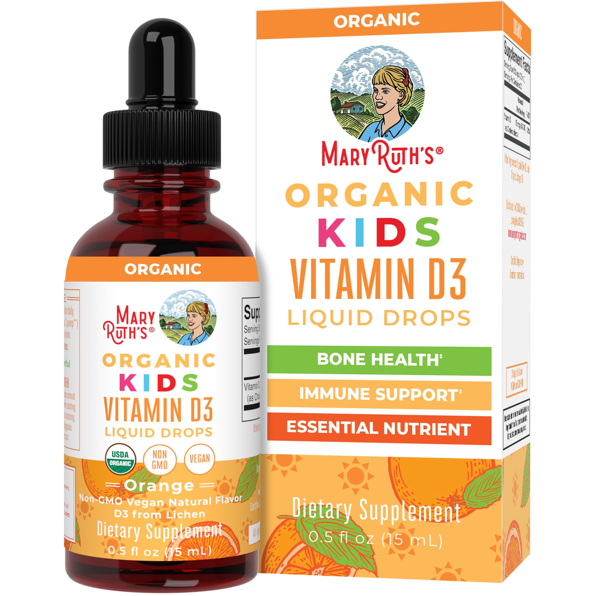 Organic Kids Vitamin D3 Liquid Drops