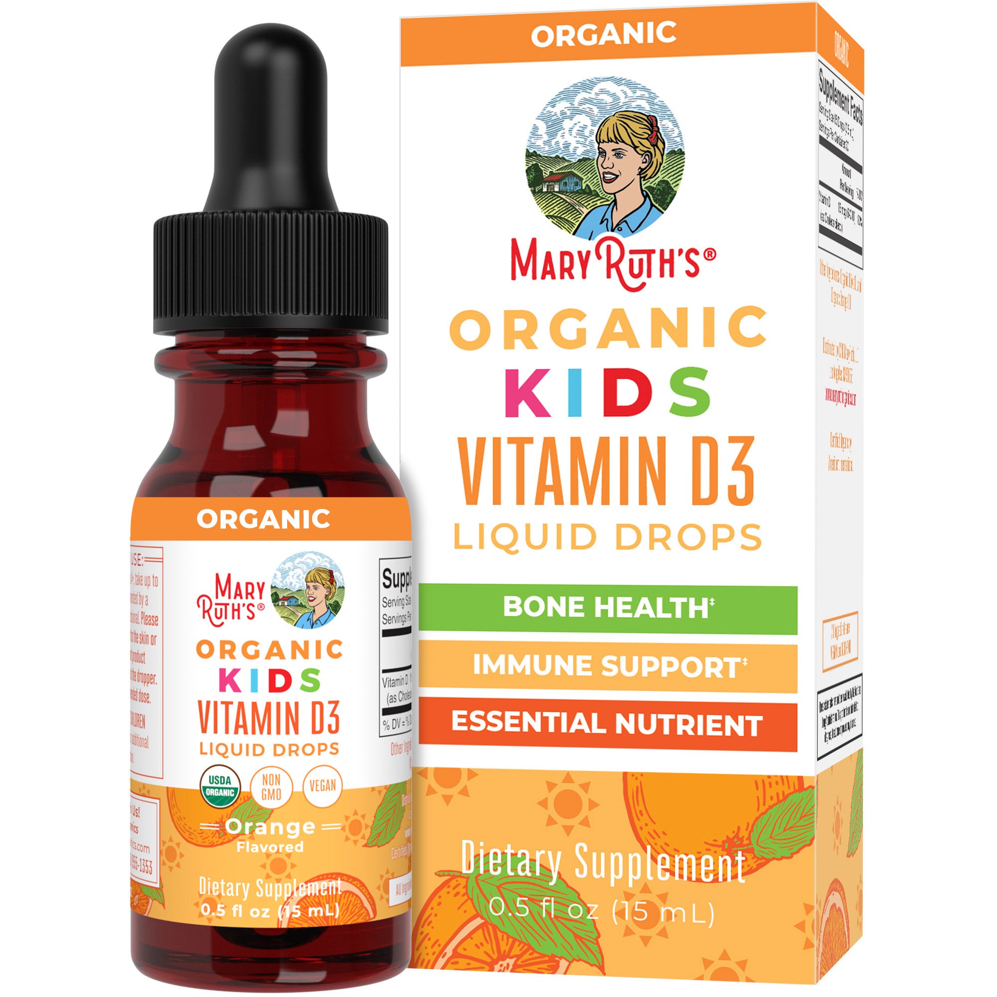 Organic Kids Vitamin D3 Liquid Drops