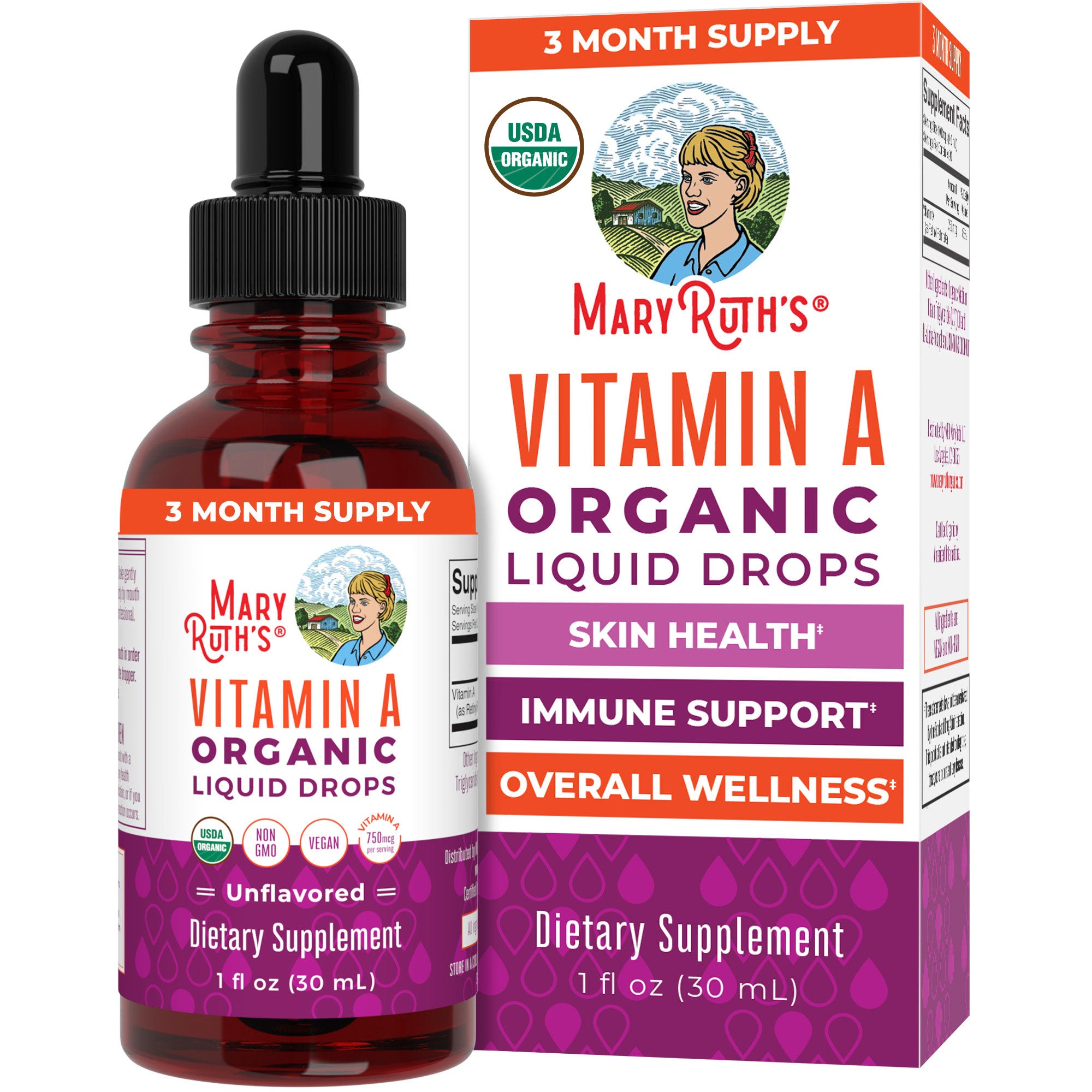 Vitamin A Organic Liquid Drops