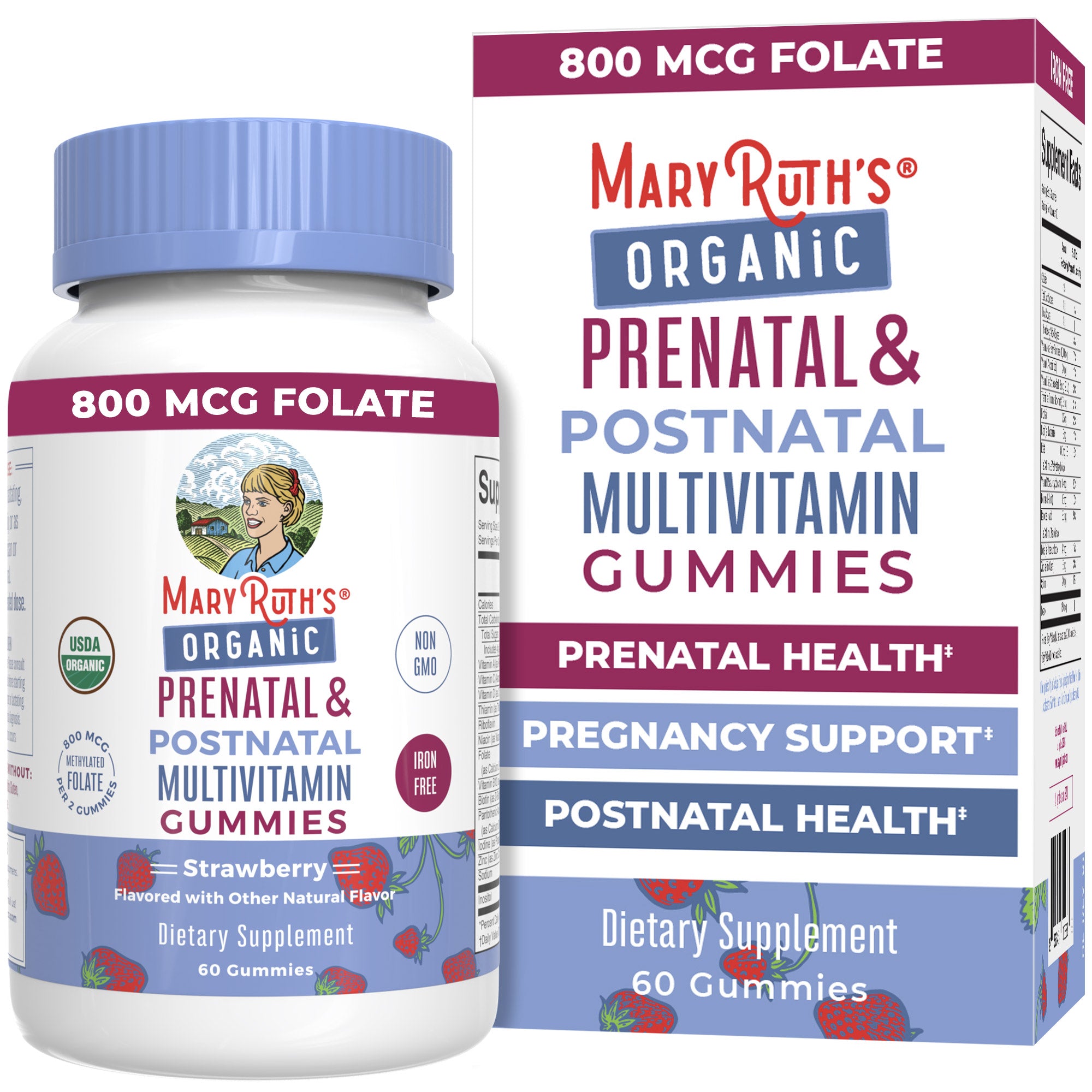 Organic Prenatal & Postnatal Multivitamin Gummies