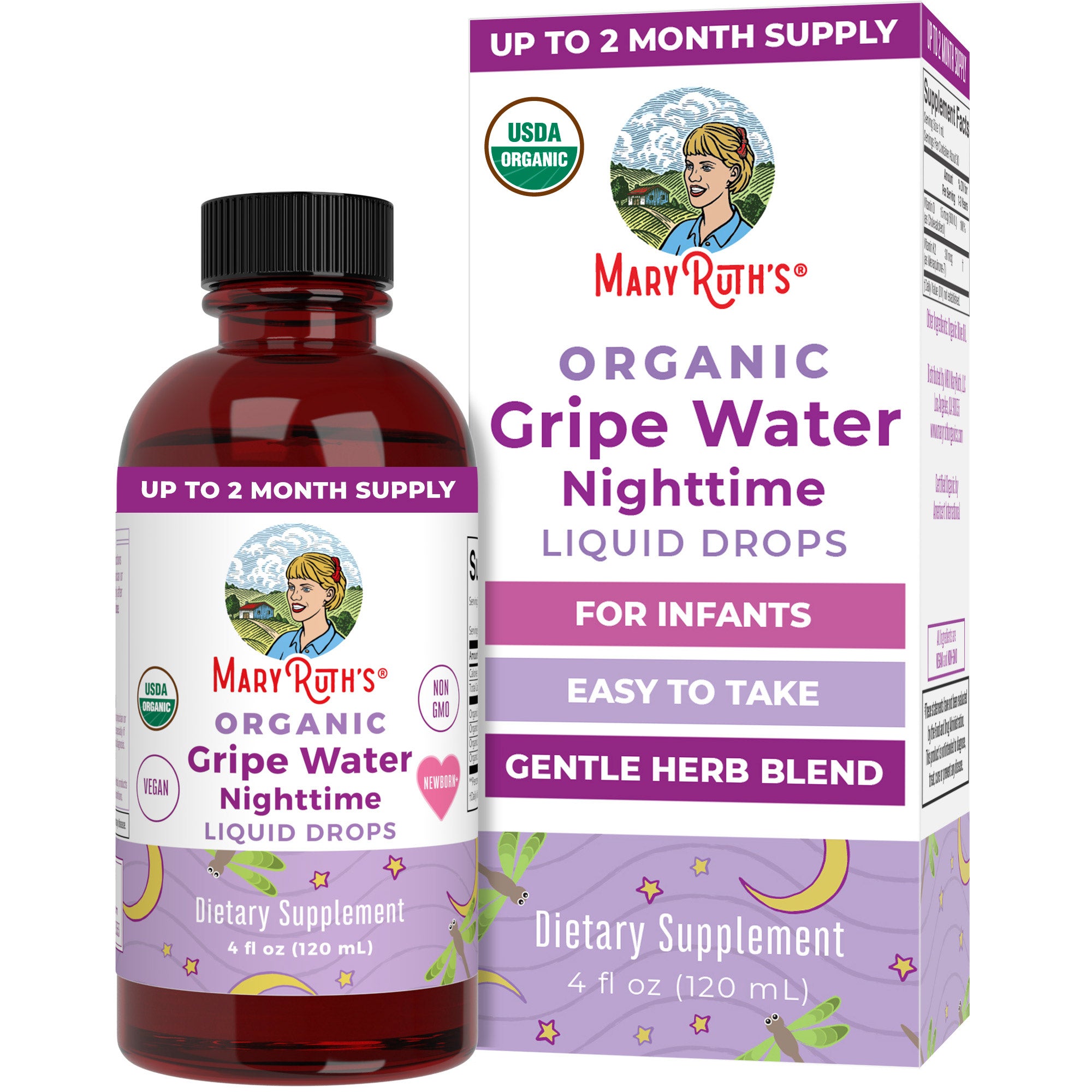 Organic Gripe Water Nighttime Liquid Drops