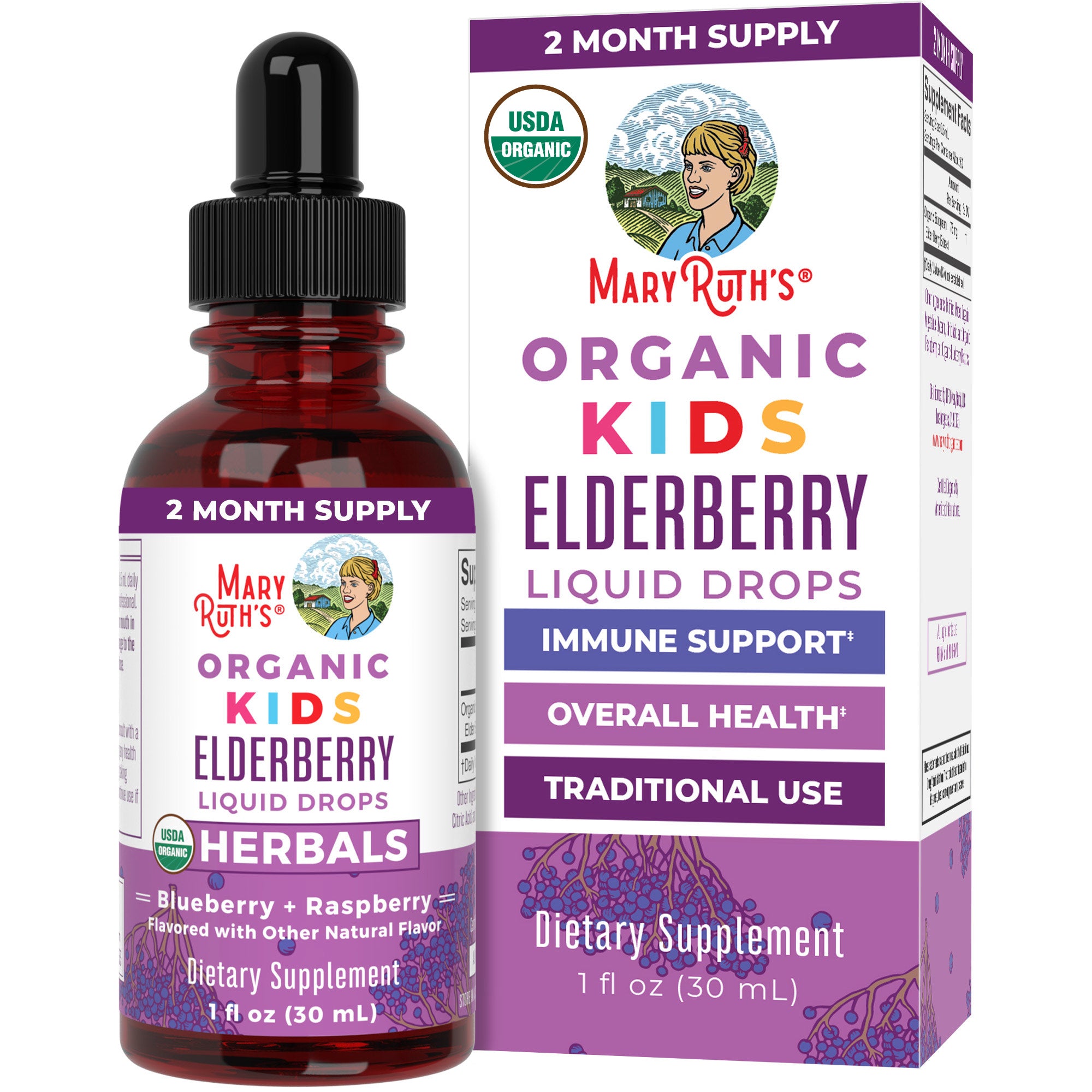 Organic Kids Elderberry Liquid Drops