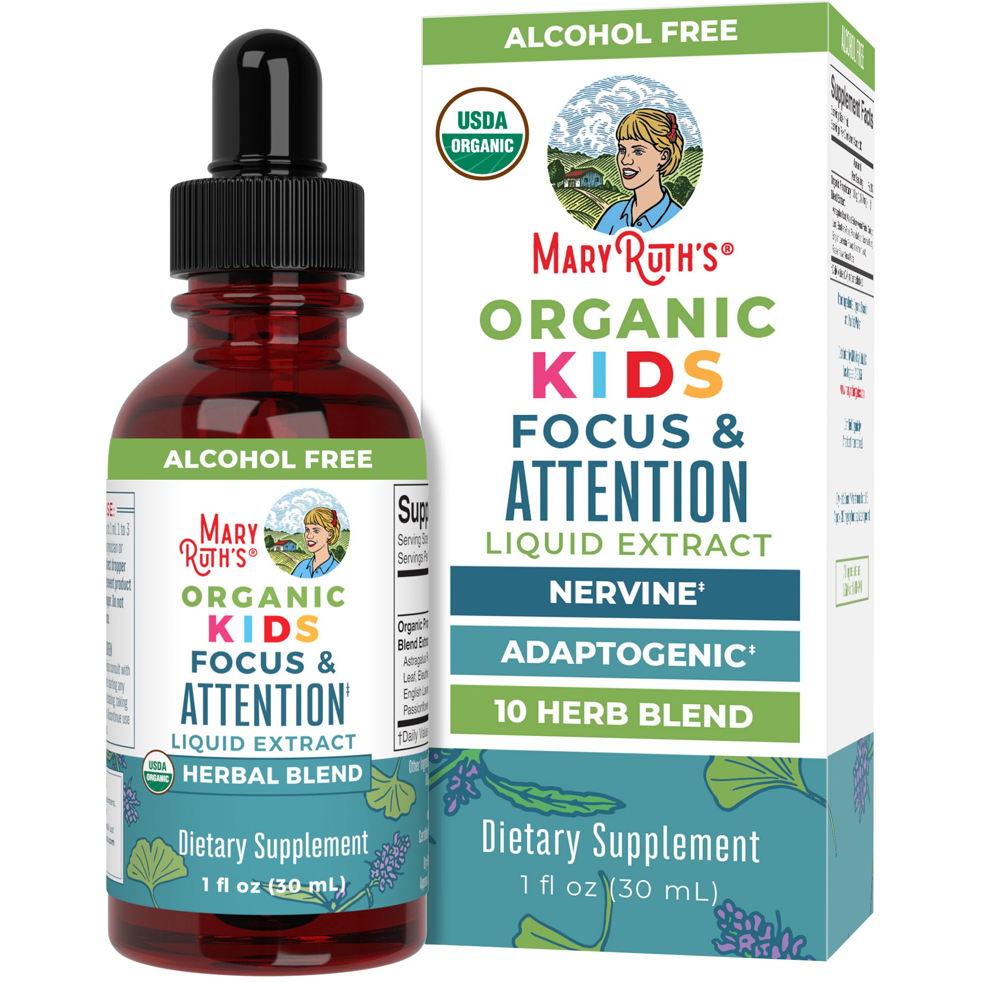 Organic Kids Focus & Attention Liquid Drops