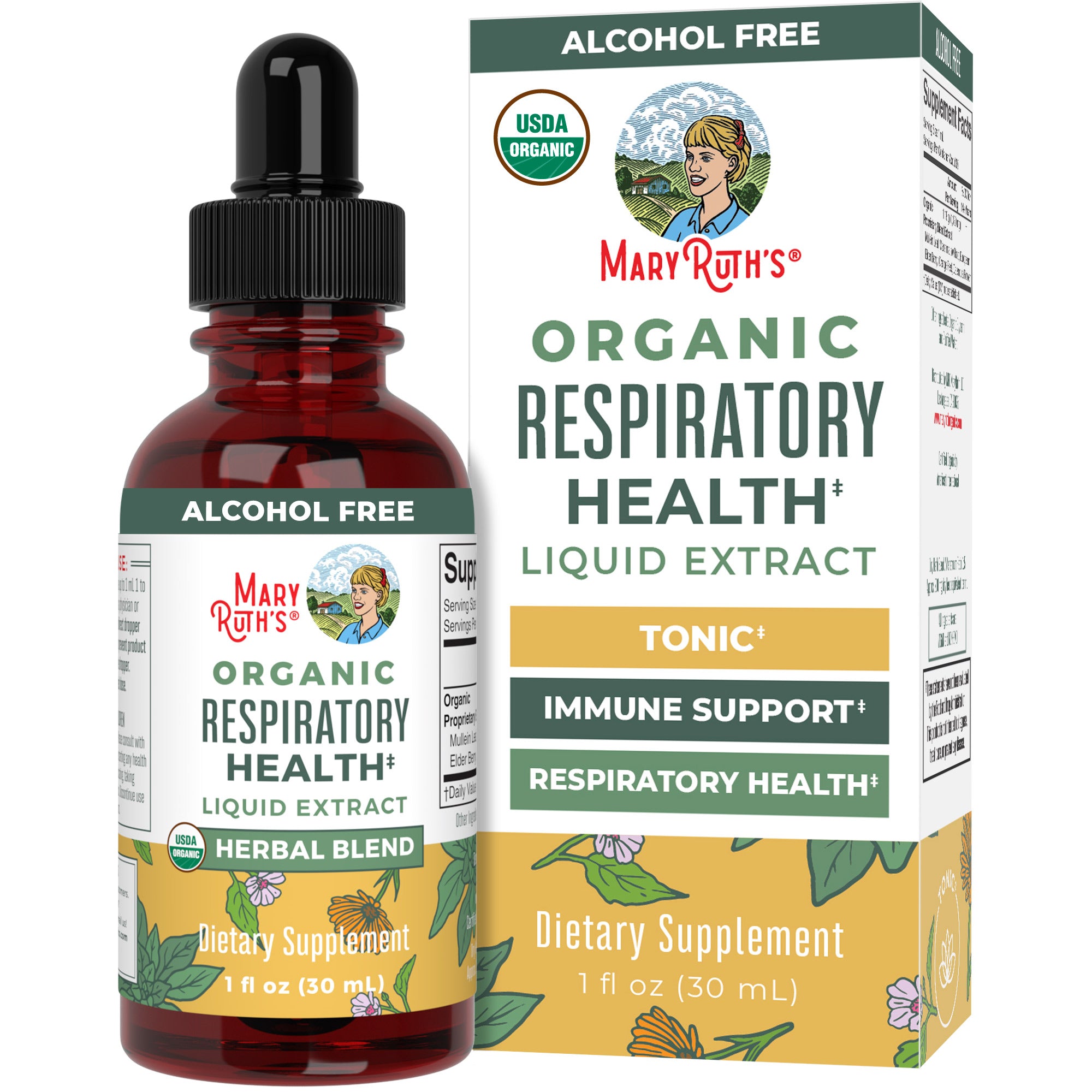 Organic Respiratory Health Herbal Blend Liquid Drops