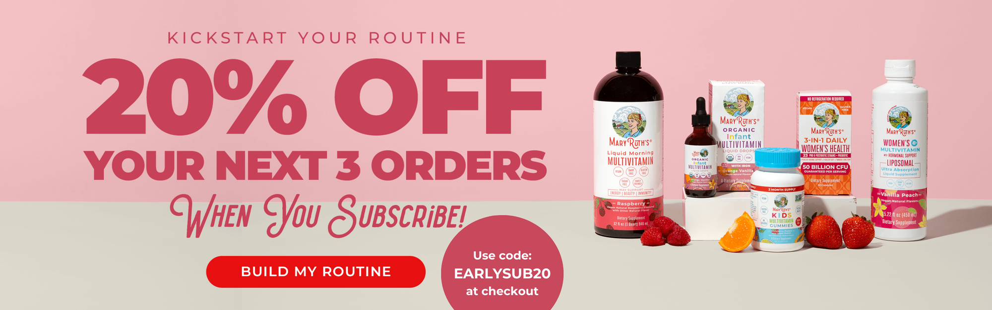 Subscribe & Save 20% Your Next 3 Orders!